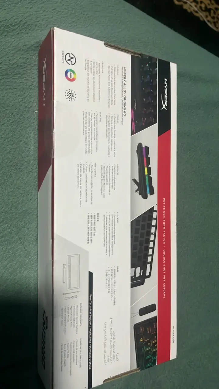 Teclado HyperX Origins 60% RGB para Gaming - 2