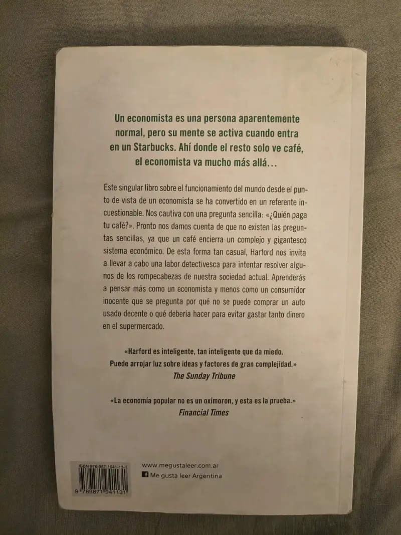 Libro El Economista Camuflado de Tim Harford - 2