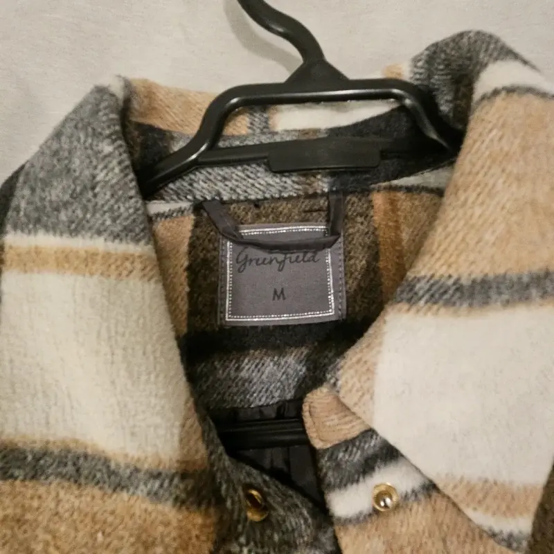 Sobrecamisa de franela a cuadros con tachas - 4
