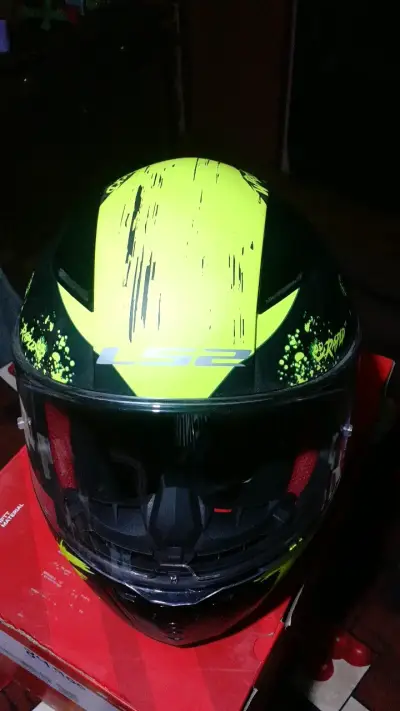 Casco de moto LS2 Rapid negro y verde - miniatura 3