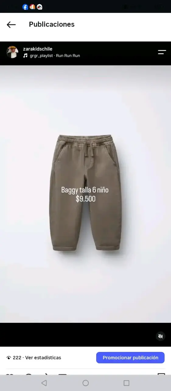 Pantalones Baggy para Niño Talla 6