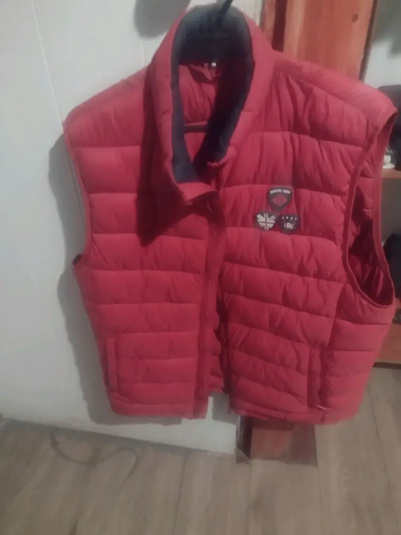 Chaleco acolchado rojo para hombre - 2