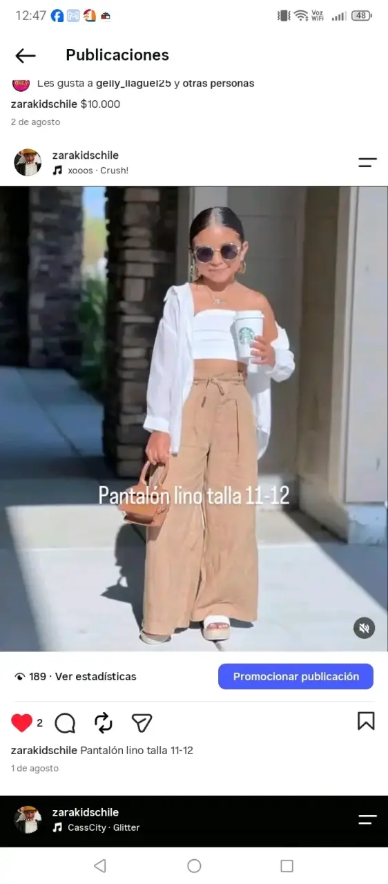 Polera rosa para niña Zara talla 11-12 - 5
