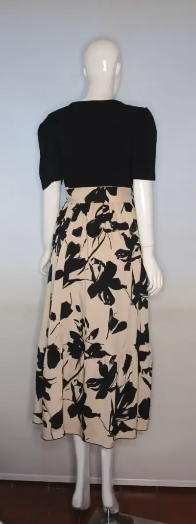 Línea Style - Vestido Floreado Celeste Shein XL - miniatura 2