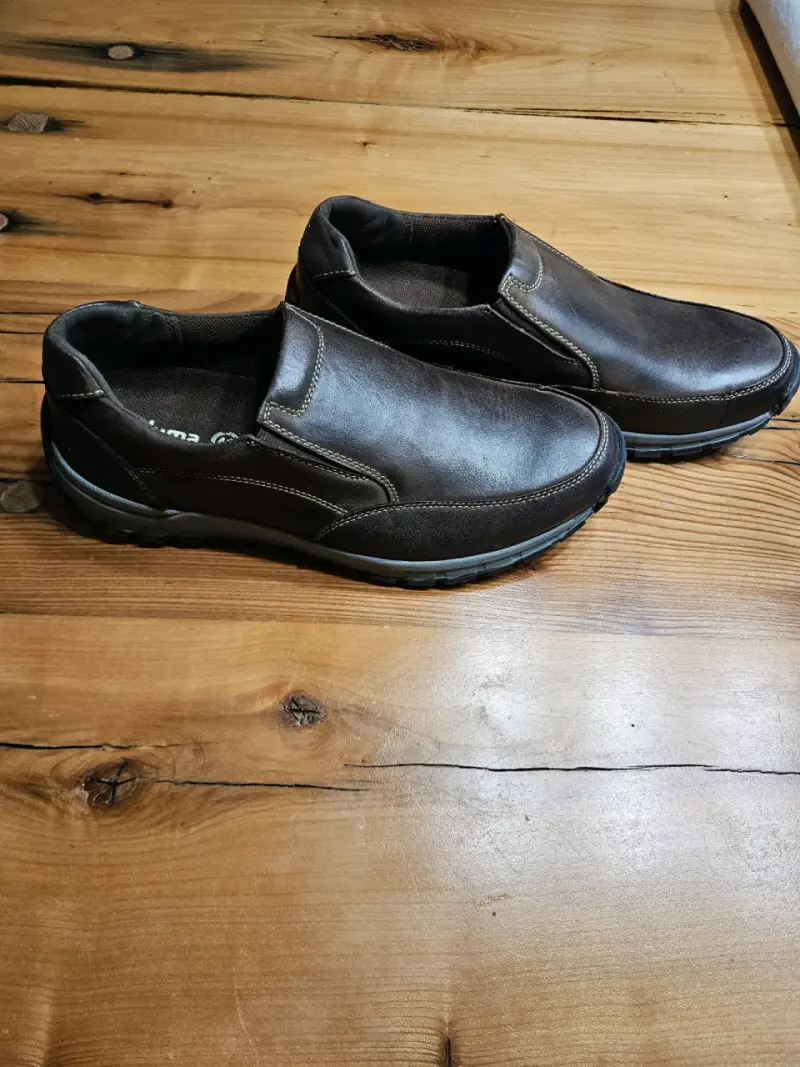 Zapatos de cuero marrón para hombre - 1