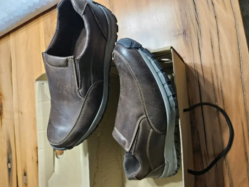 Zapatos de cuero marrón para hombre - 3