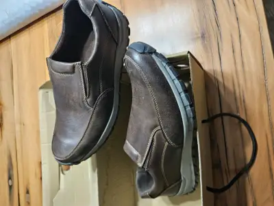 Zapatos de cuero marrón para hombre - miniatura 3