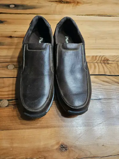 Zapatos de cuero marrón para hombre - miniatura 4
