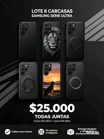 Lote de 6 carcasas para Samsung Serie Ultra - miniatura 1