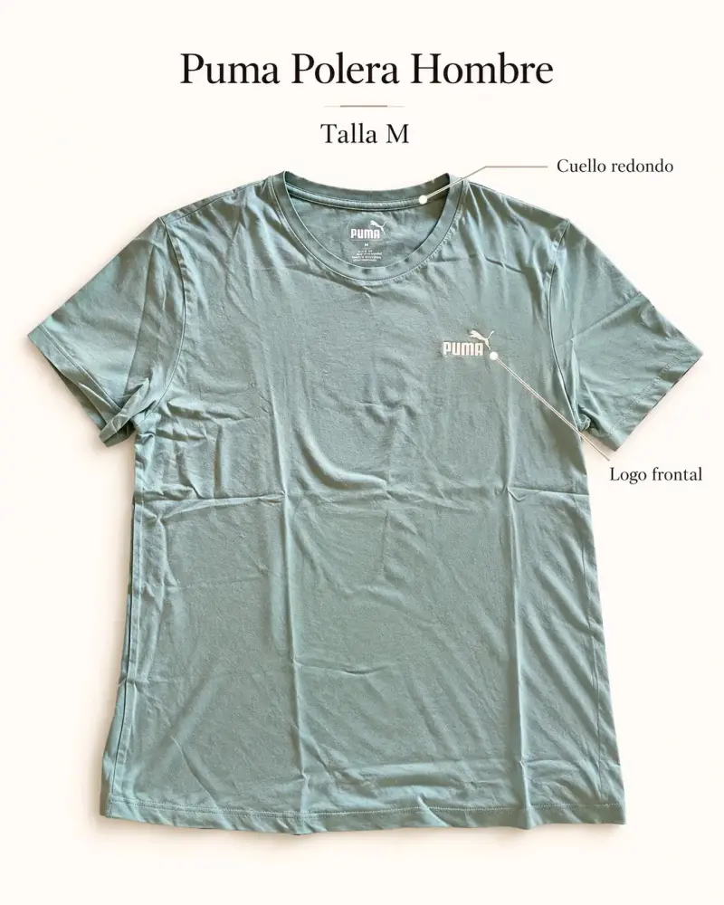 Polera Puma Hombre Verde Talla M - 1