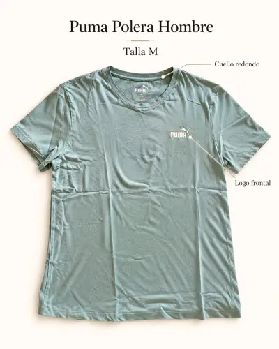 Polera Puma Hombre Verde Talla M - miniatura 1