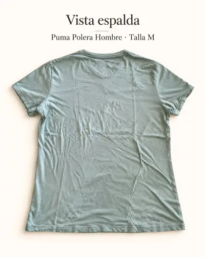 Polera Puma Hombre Verde Talla M - miniatura 2