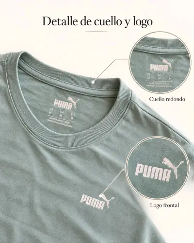 Polera Puma Hombre Verde Talla M - miniatura 3