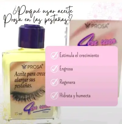 Aceite para pestañas Prosa 4 en Uno 15 ml - miniatura 5