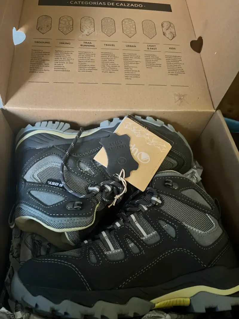 Botas de trekking impermeables Uppi gris - 2