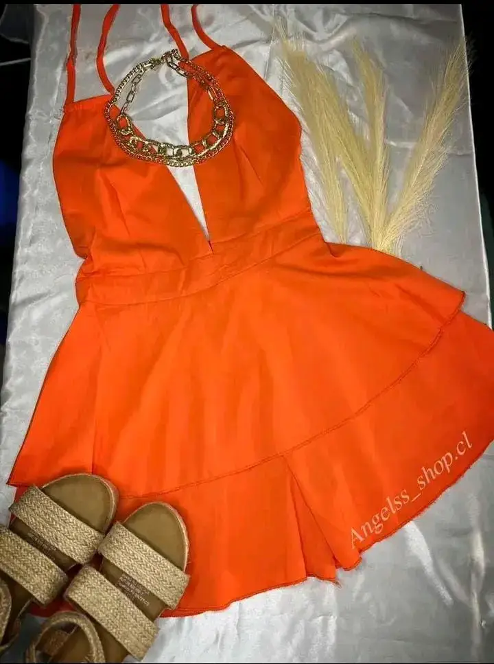 Vestido corto de verano con estampado floral - 6