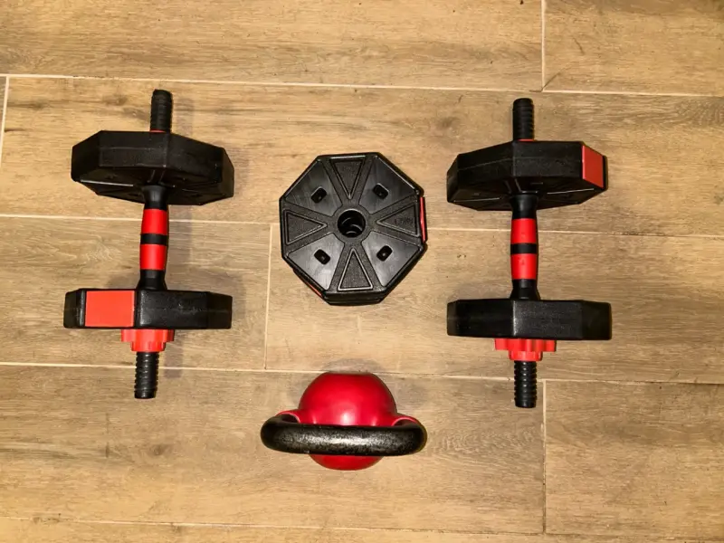 Set de Pesas y Kettlebell 8kg para Entrenamiento - 3
