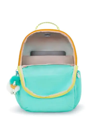 Mochila Kipling Seoul Aqua con Llavero - miniatura 2