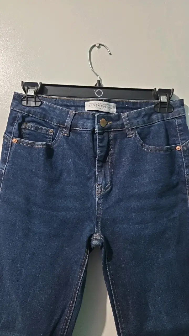 Jeans azul oscuro para mujer Basement - 3