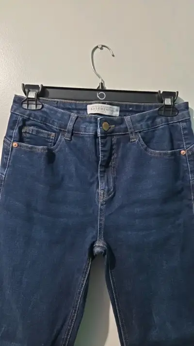 Jeans azul oscuro para mujer Basement - miniatura 3