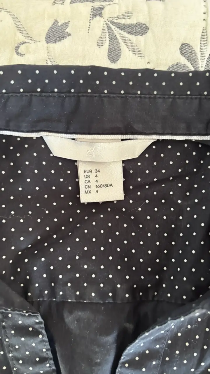 Blusa negra polka dots - 2
