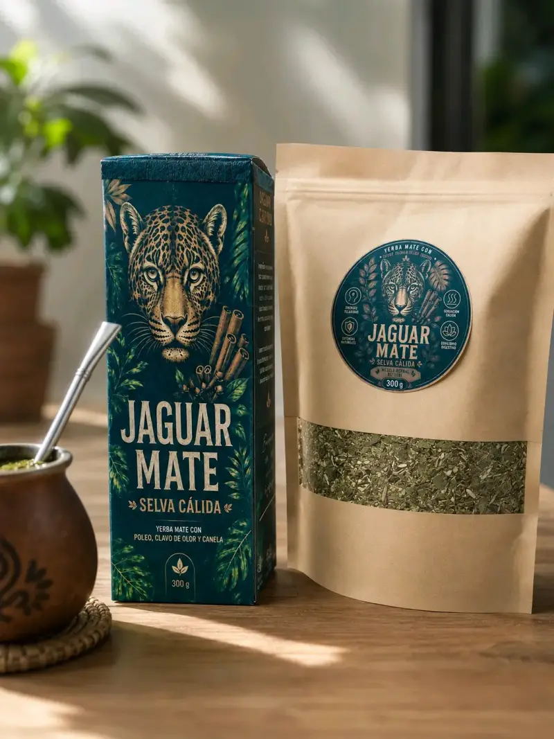 Yerba Mate Jaguar Mate Selva Fresca con Hierbas - 4