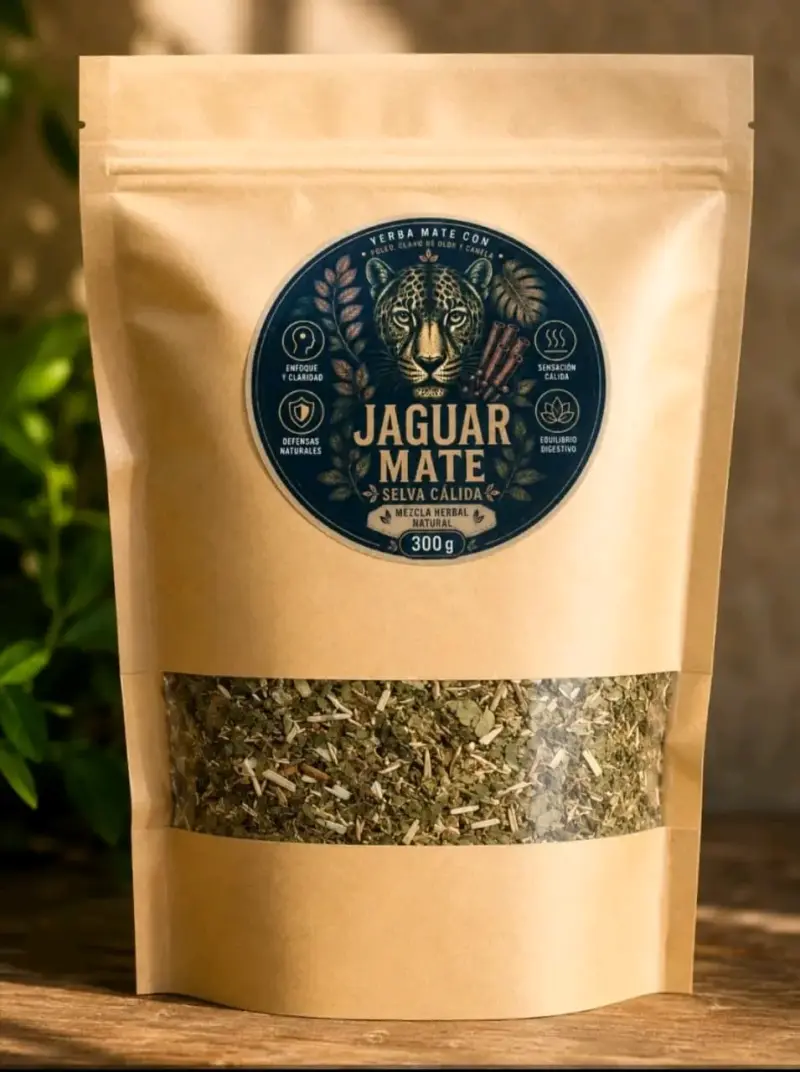 Yerba Mate Jaguar Selva Cálida 300g - 3