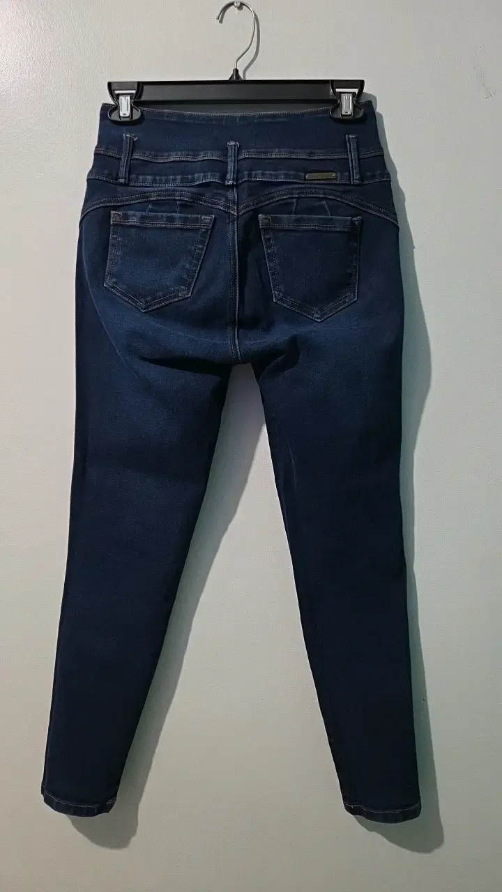 Jeans ajustados azul oscuro Mossimo - 3