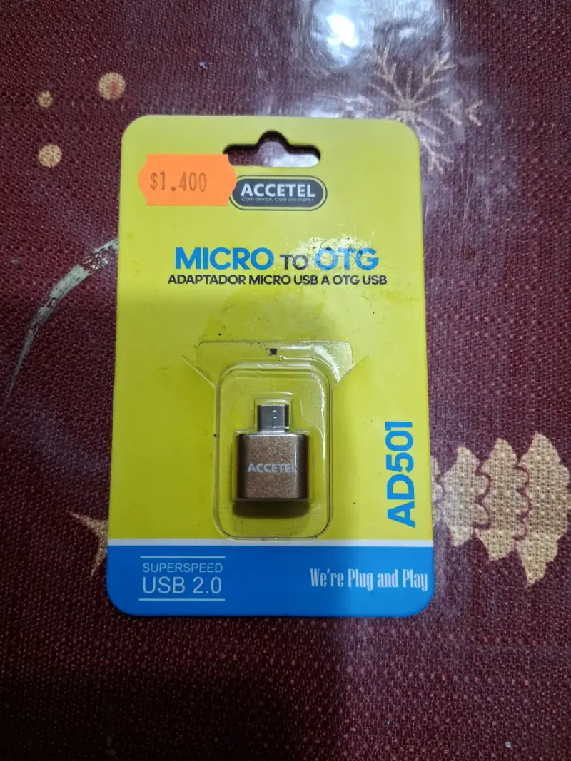 Adaptador Micro USB a OTG Accetel
