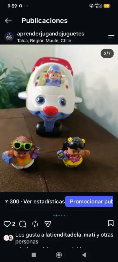Avión de juguete con figuras incluidas - miniatura 1