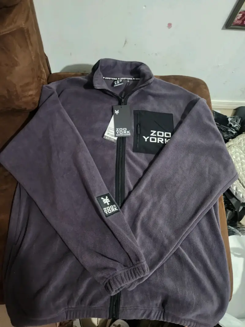 Chaqueta polar Zoo York gris con cierre - 3