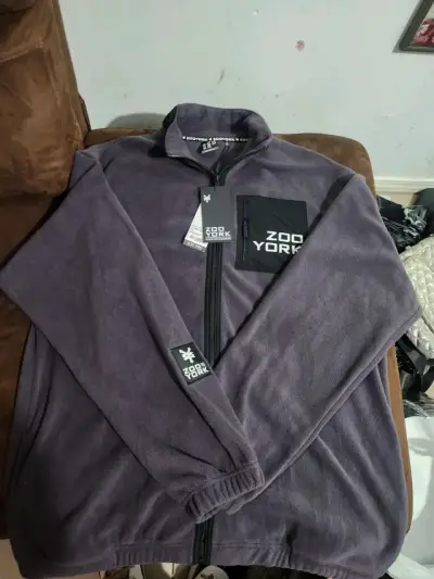 Chaqueta polar Zoo York gris con cierre - miniatura 3