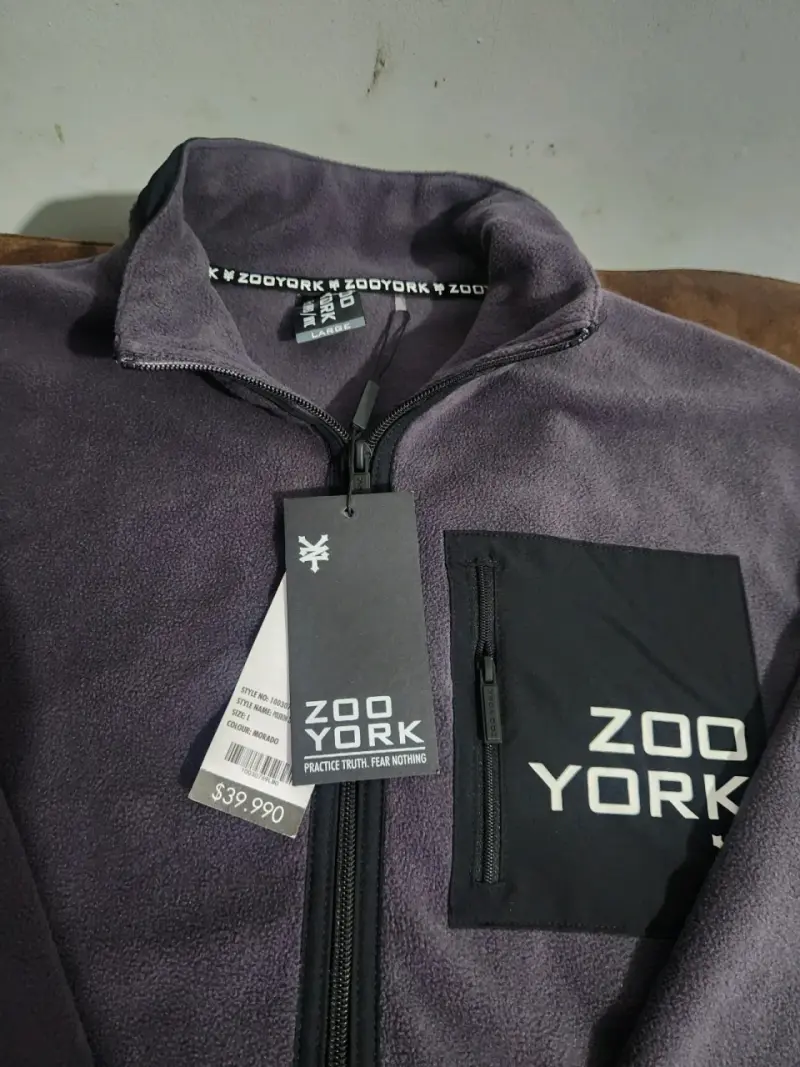 Chaqueta polar Zoo York gris con cierre - 4