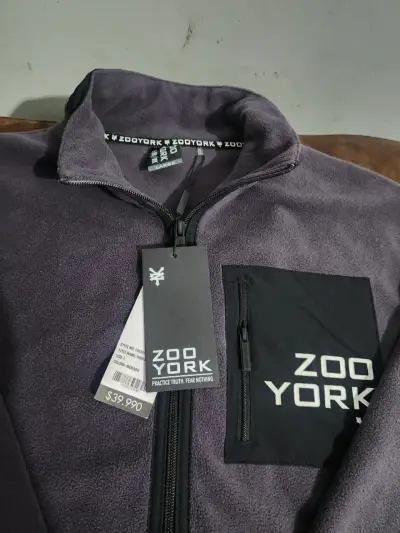 Chaqueta polar Zoo York gris con cierre - miniatura 4