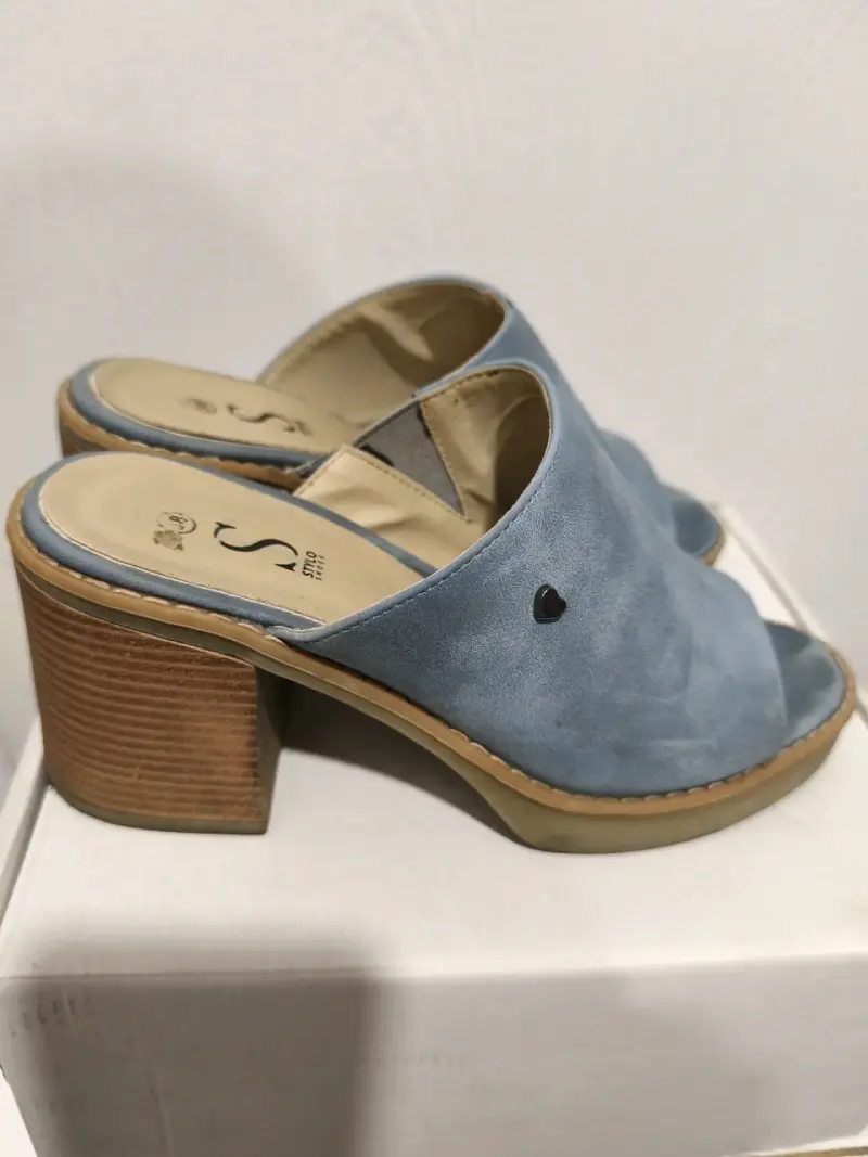 Sandalias de Tacón Azul para Mujer - 2