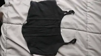 Top negro sin mangas Sybilla talla XS - miniatura 1