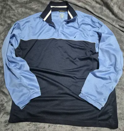 Polerón azul marino y celeste Nautica XL - miniatura 1