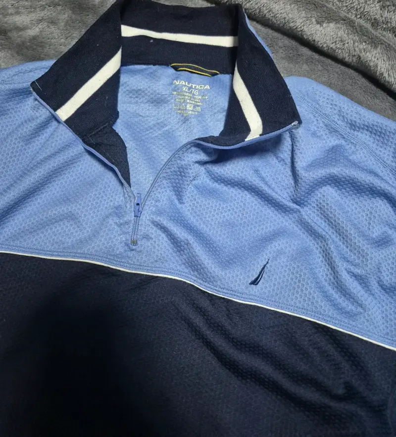 Polerón azul marino y celeste Nautica XL - 2