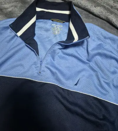 Polerón azul marino y celeste Nautica XL - miniatura 2
