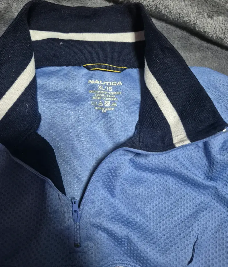 Polerón azul marino y celeste Nautica XL - 3