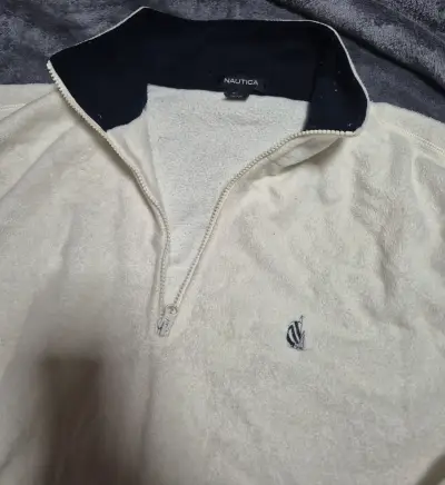 Polerón beige con cierre Nautica para hombre - miniatura 2