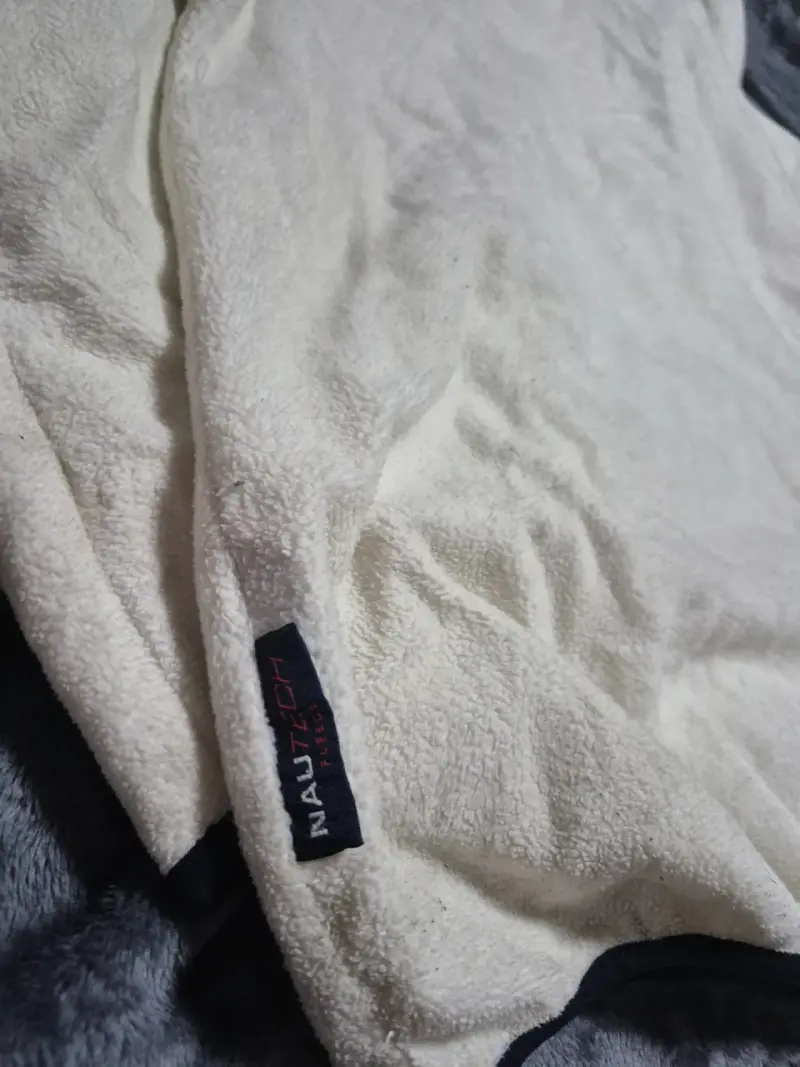 Polerón beige con cierre Nautica para hombre - 4