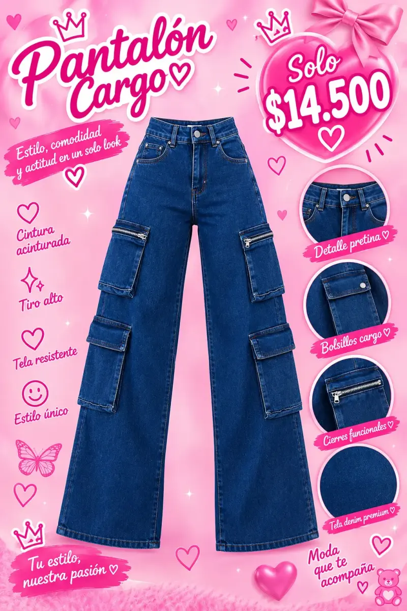 Pantalones flare tiro alto estilo Barbie - 6