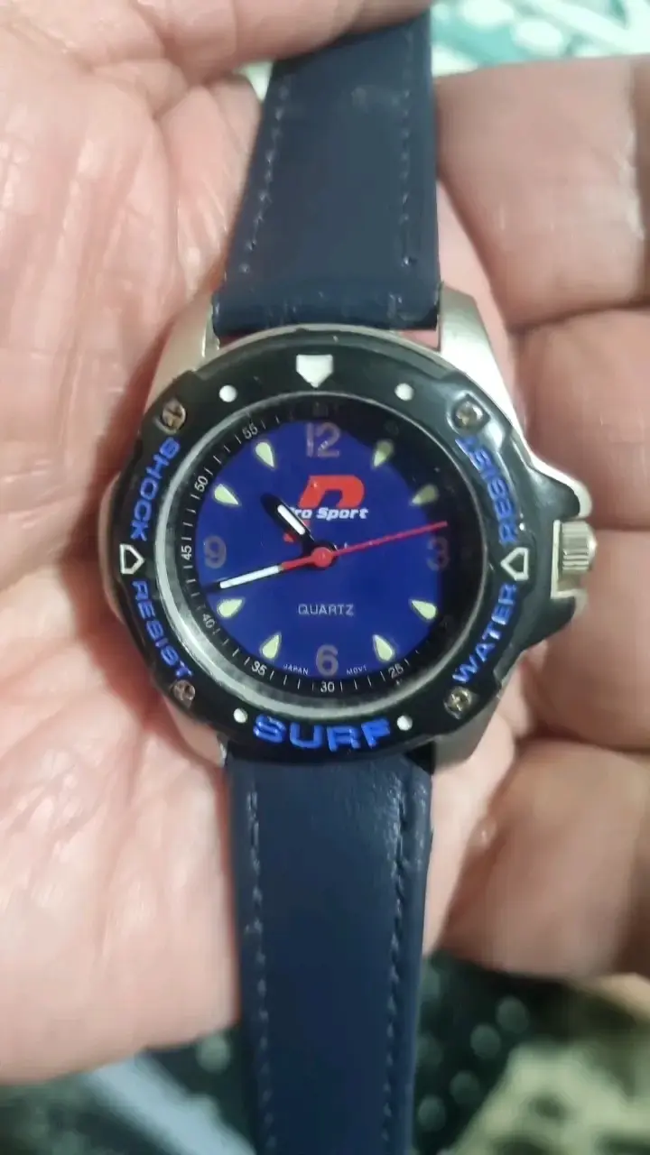 Reloj Pro Sport azul dama resistente al agua - 3
