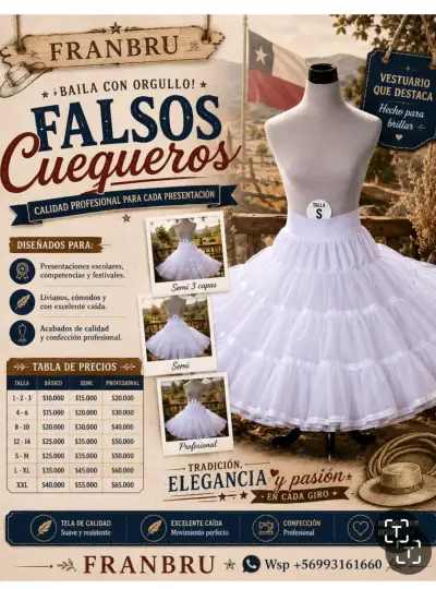 Falda Cuequera Franbru Talla S - miniatura 1