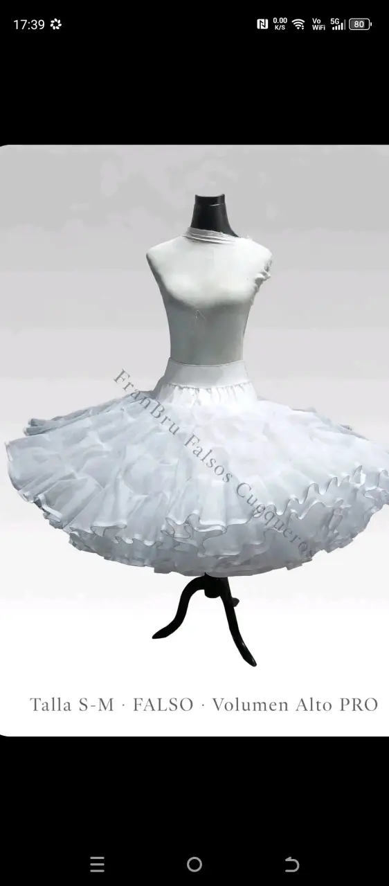 Falda Cuequera Franbru Talla S - 3