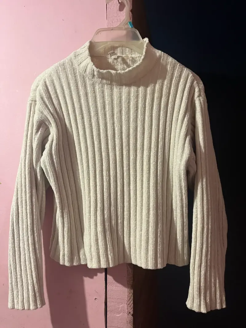 Suéter de punto beige para mujer - 2