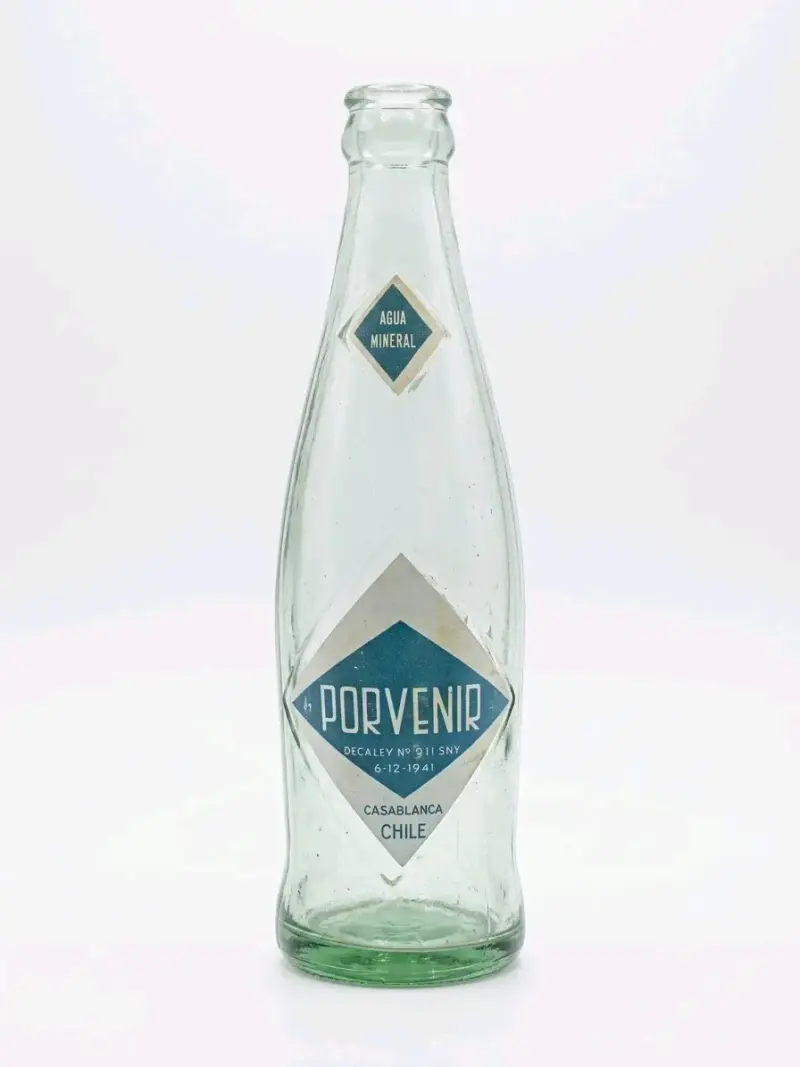Botella Vintage Porvenir Agua Mineral Casablanca - 1