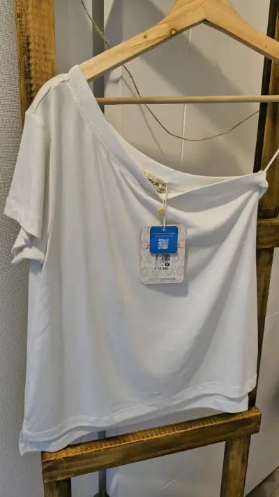 Polera blanca de algodón Umbrale - miniatura 2