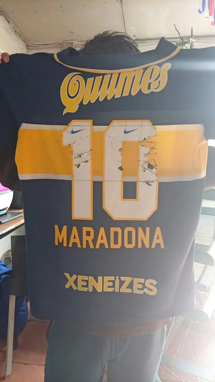 Camiseta Boca Juniors Nike Maradona Talla L - 4